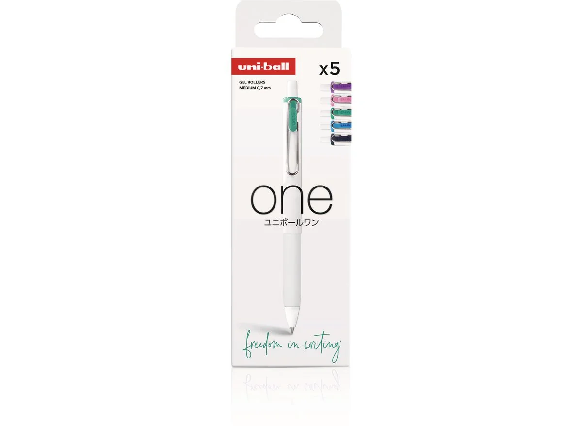 uni-ball Gel-Tintenroller one UMNS/07, 5er Set "Electric" (EAN: 3296280047614)