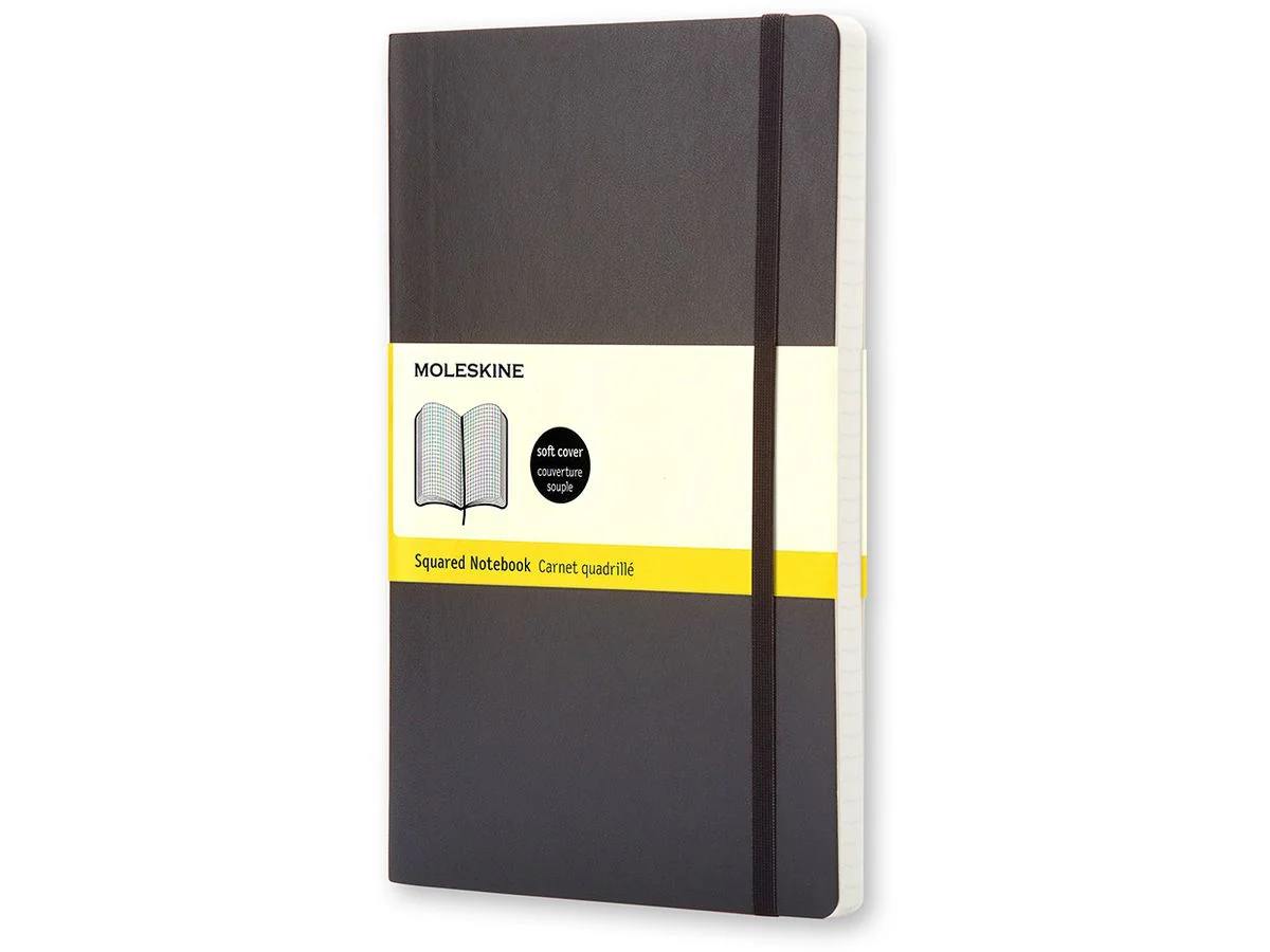 MOLESKINE Notizbuch, L/A5, kariert, Softcover, schwarz (EAN: 9788883707186)