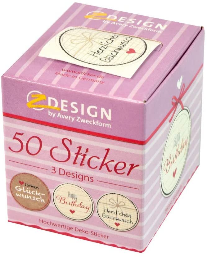 ZDesign CREATIVE Sticker-Rolle "Herzlichen Glückwunsch" (EAN: 4004182568149)