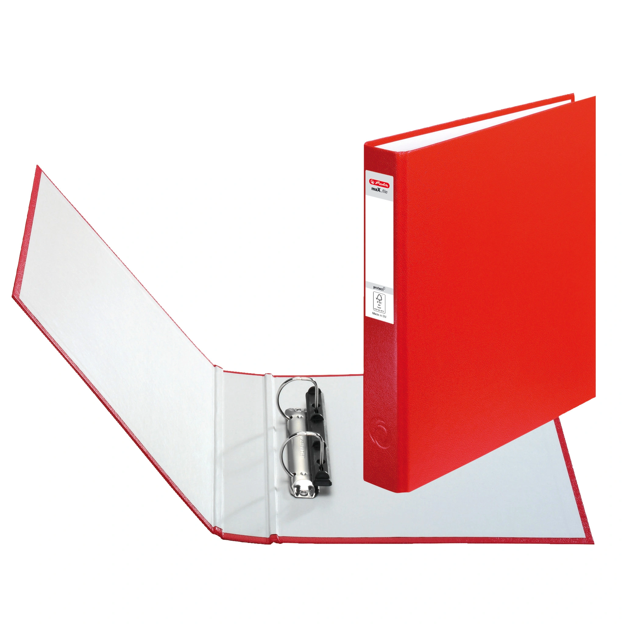 herlitz Ringbuch maX.file protect, A5, 2-Ring-Mechanik, rot (EAN: 4008115365034)