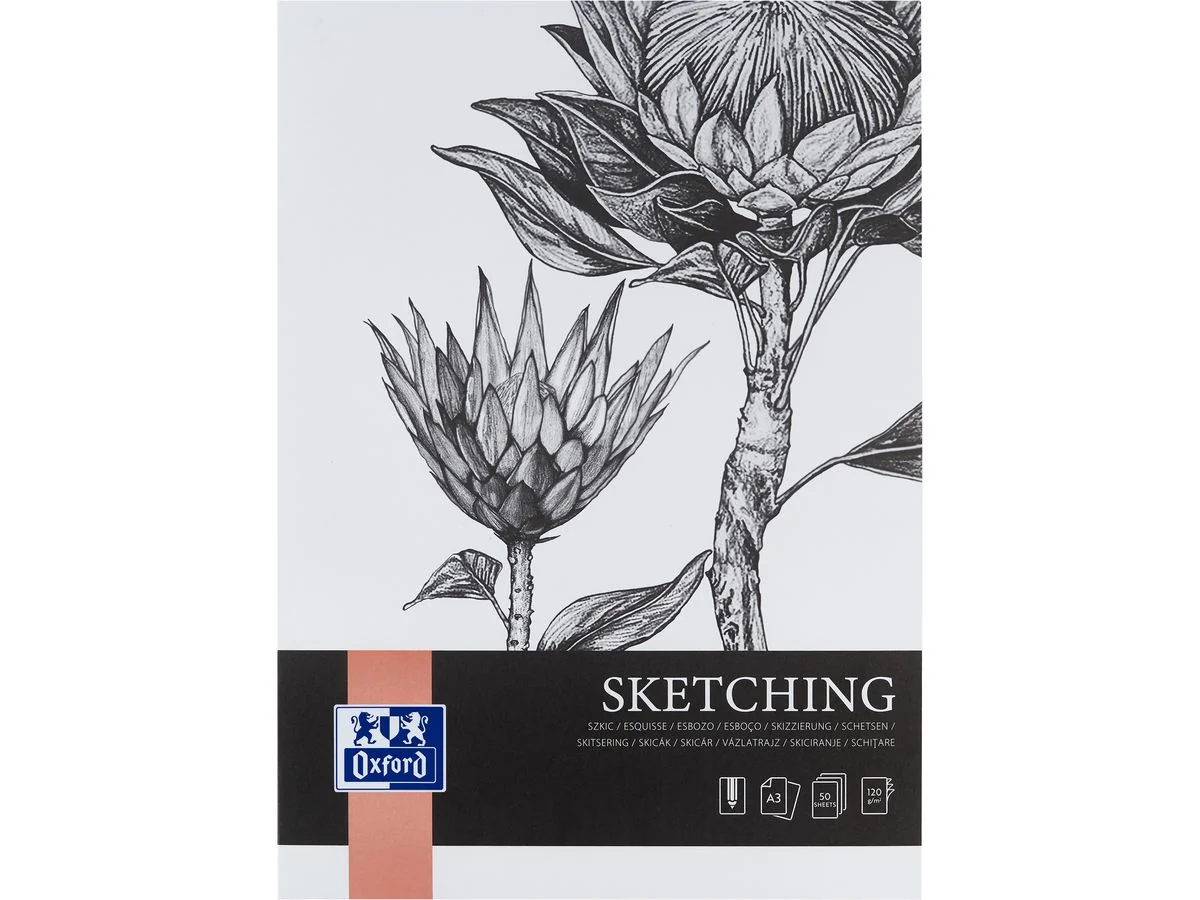 Oxford Art Skizzenblock "Sketching", DIN A3, 120 g/qm (EAN: 5904017077824)