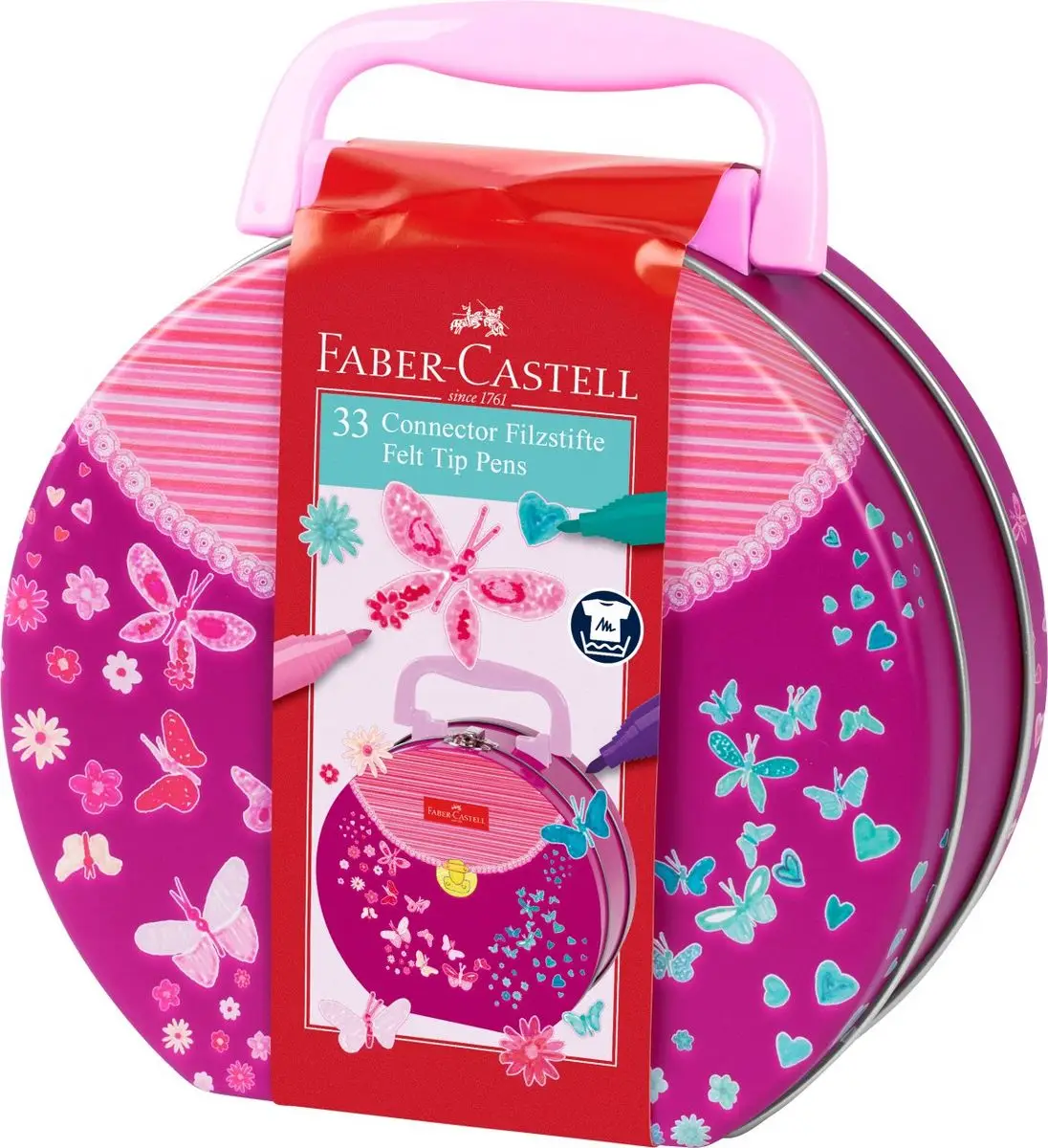 FABER-CASTELL Fasermaler CONNECTOR PEN, 33er Handtasche (EAN: 4005401555377)