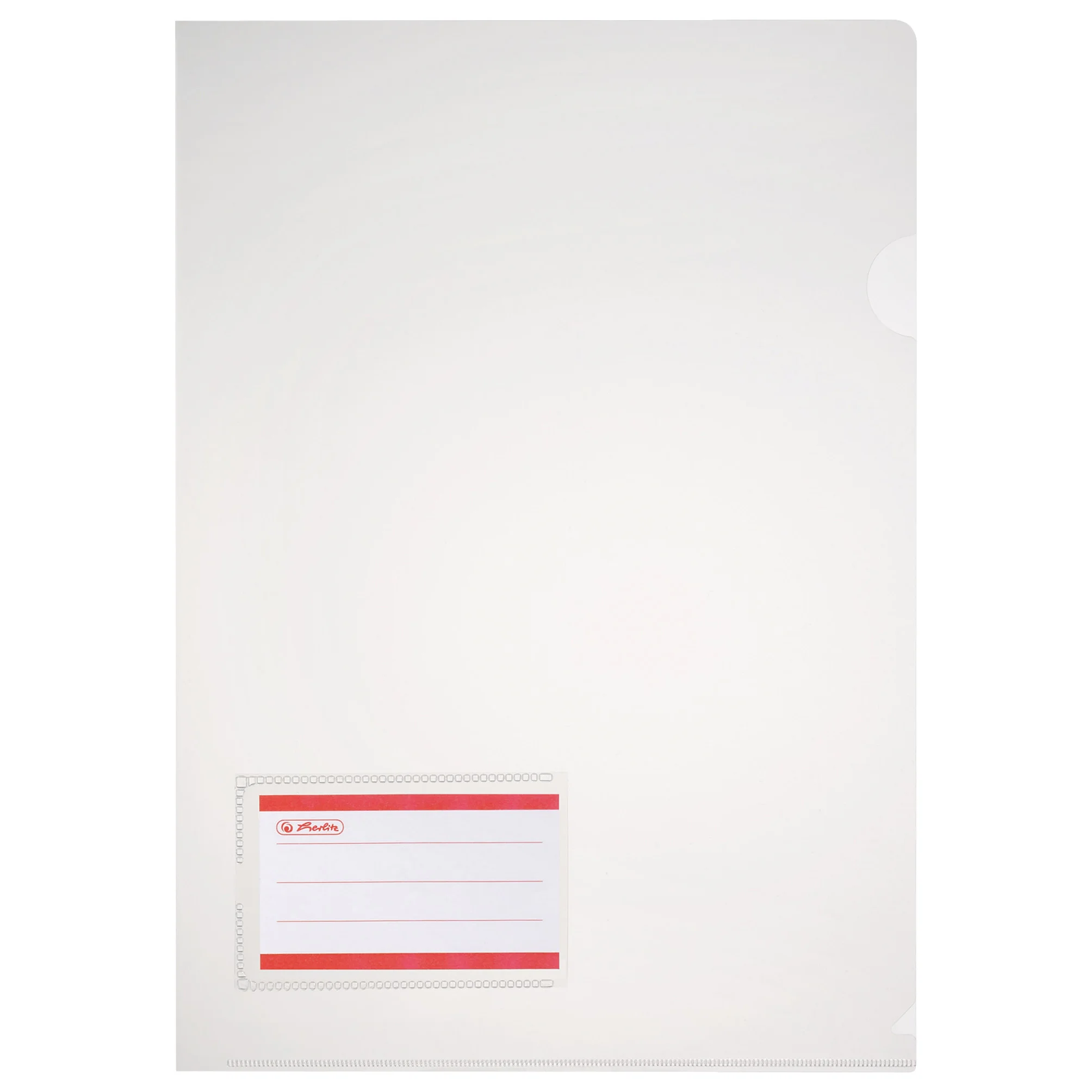 herlitz Sichthülle, Beschriftungsfeld, DIN A4, transparent (EAN: 4008110345413)