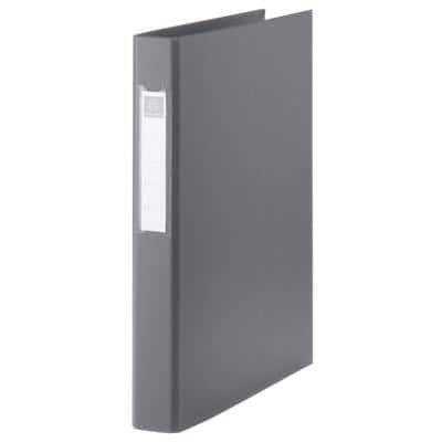 EXACOMPTA Ringbuch PP, 2-Ring-Mechanik, DIN A4, grau (EAN: 3130630543848)