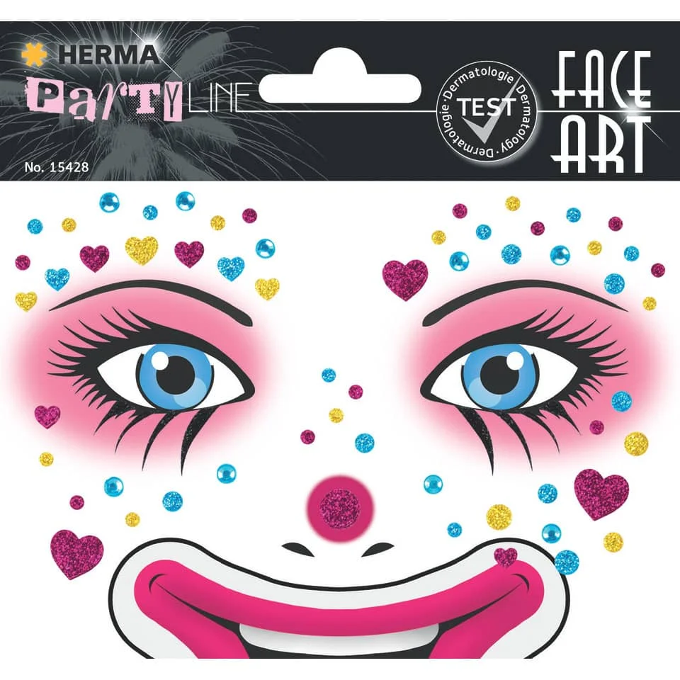 HERMA Face Art Sticker Gesichter "Clown Annie" (EAN: 4008705154284)
