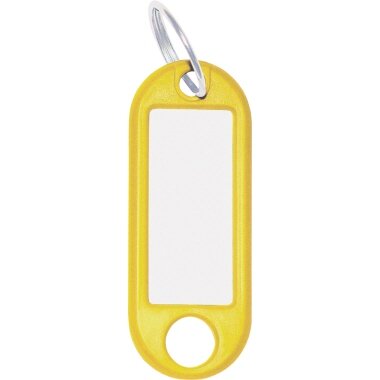 WEDO Schlüsselanhänger mit Ring, Durchmesser: 18 mm, gelb (EAN: 4003801041339)