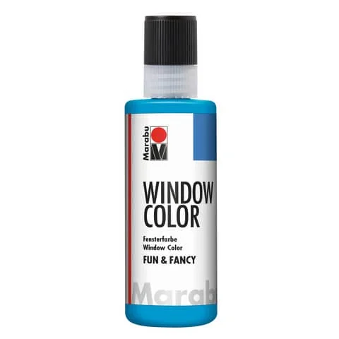 Marabu Window Color "fun & fancy", 80 ml, azurblau (EAN: 4007751068309)