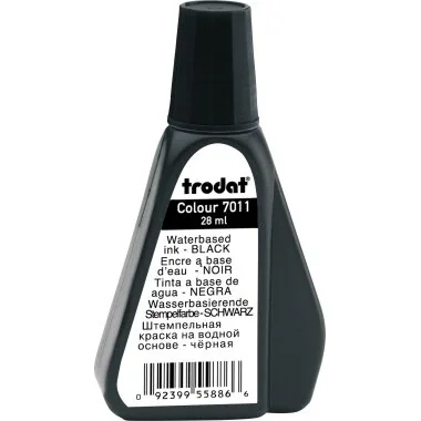 trodat Stempelfarbe 7011, 28 ml, schwarz (EAN: 0092399558866)