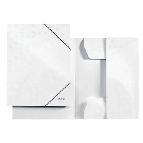LEITZ Eckspannermappe WOW, DIN A4, Karton, perlweiß (EAN: 4002432395101)