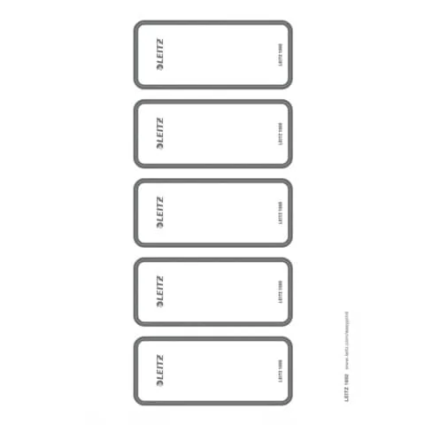 LEITZ Ordnerrücken-Etikett, 46 x 111 mm, kurz, breit, grau (EAN: 4002432102167)