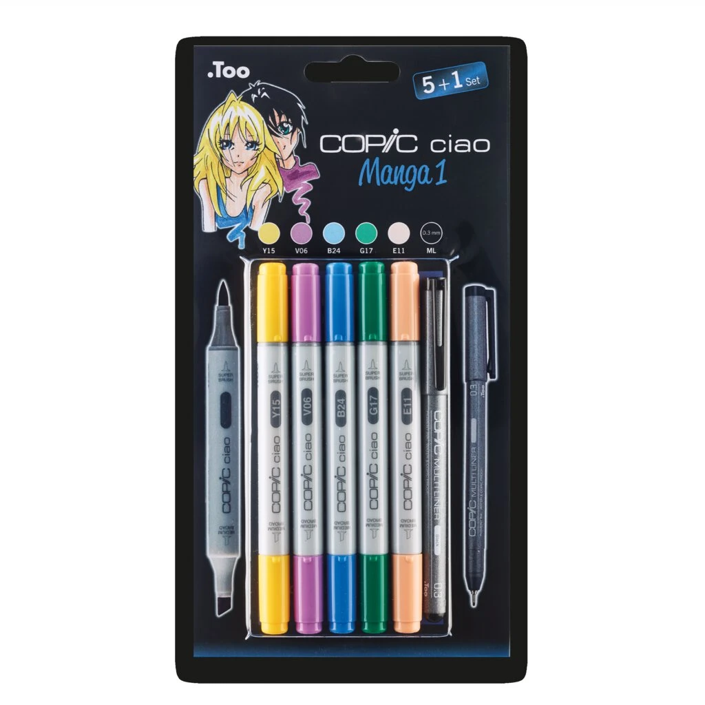 COPIC Marker ciao, 5+1 Set "Manga 1" (EAN: 4013695261409)