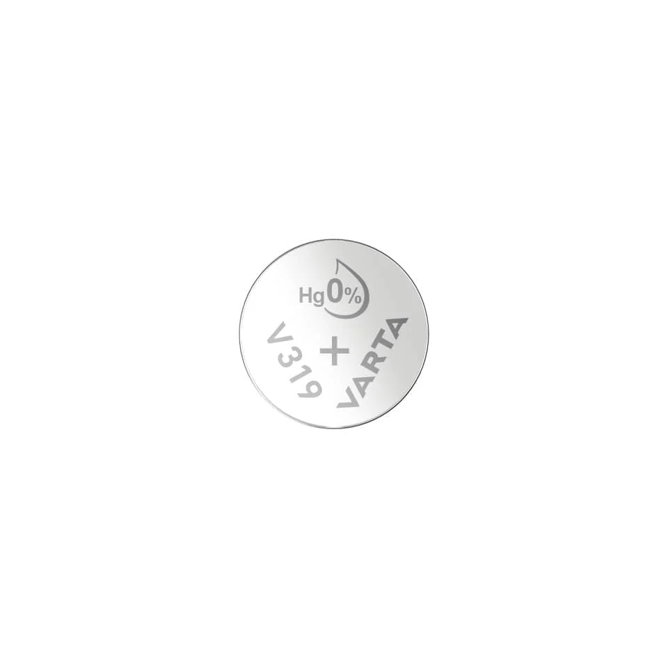 VARTA Silber-Oxid Uhrenzelle, V319 (SR64), 1,55 Volt (EAN: 4008496245628)