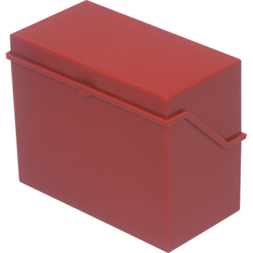 helit Klein-Karteikasten "the index", A5 quer, rot (EAN: 4012086020731)