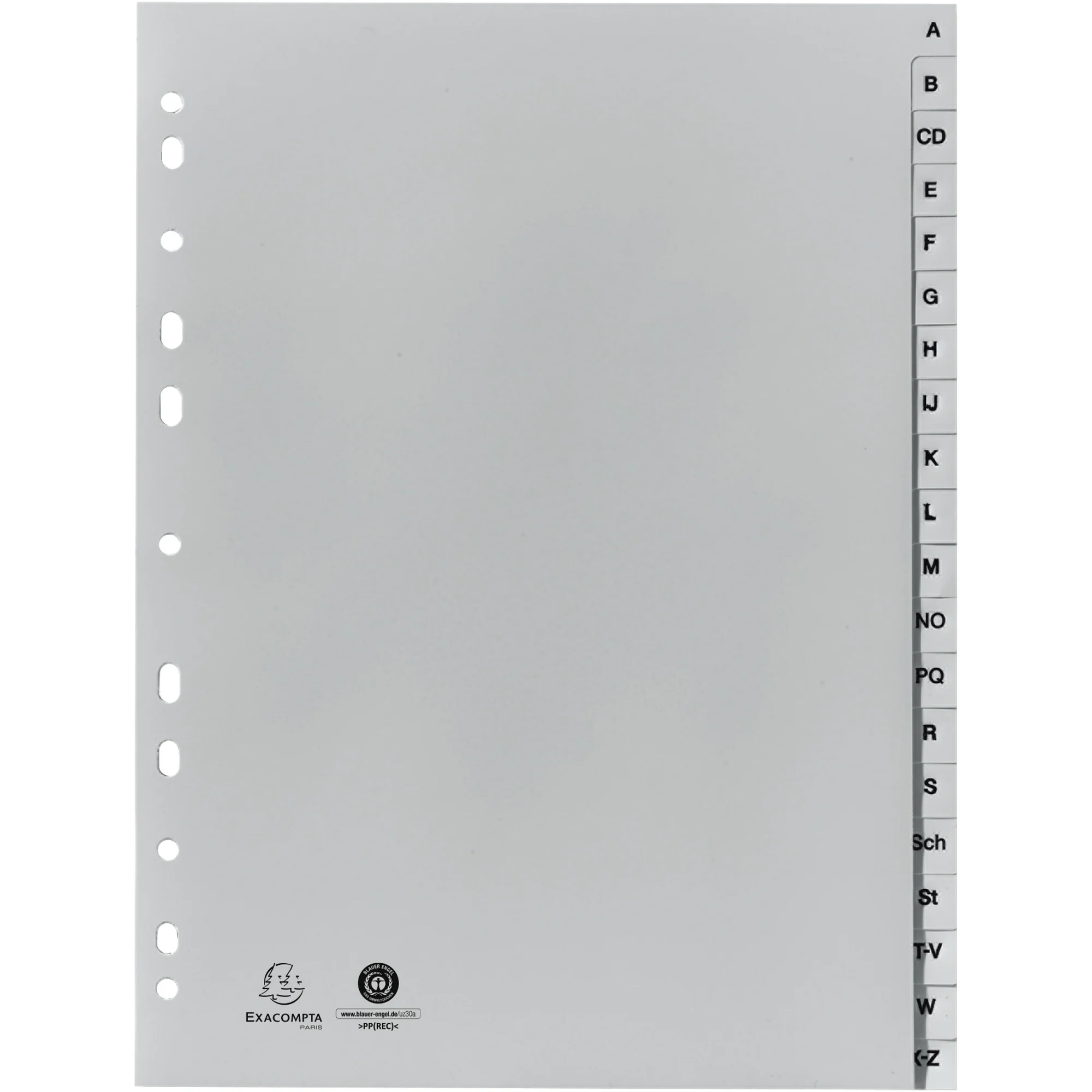 EXACOMPTA Kunststoff-Register, A-Z, DIN A4, 20-teilig (EAN: 3130634017208)