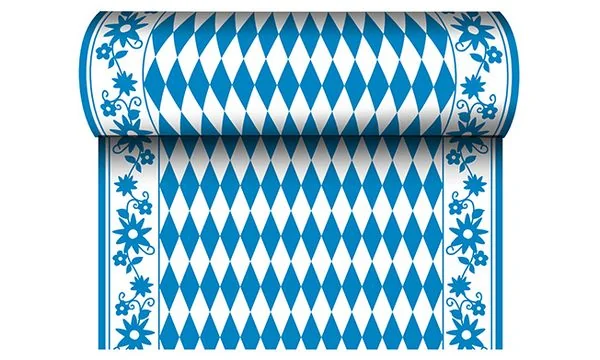 PAPSTAR Tischläufer "Bayrisch Blau", (B)400 mm x (L)24 m (EAN: 4002911844953)