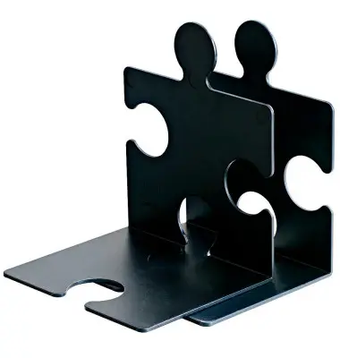 HAN Buchstütze PUZZLE, 2er Set, schwarz (EAN: 4012473921276)