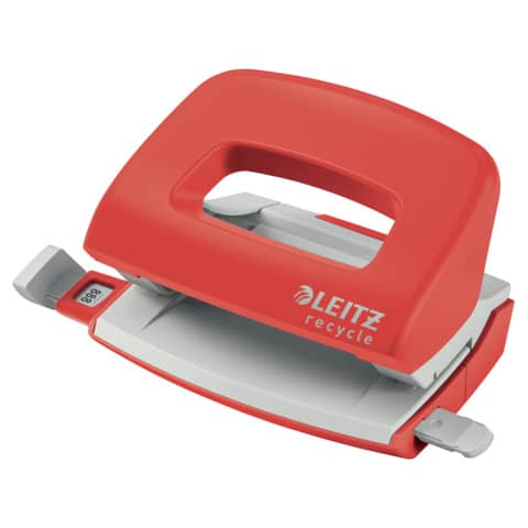 LEITZ Locher Mini NeXXt Recycle, rot (EAN: 4002432135301)