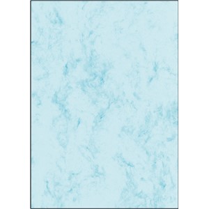 sigel Marmor-Papier, A4, 200 g/qm, Edelkarton, blau (EAN: 4004360947896)