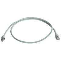Telegärtner Patchkabel, Kat.6A (tief), S/FTP, 1,0 m, grau (EAN: 4018359286453)