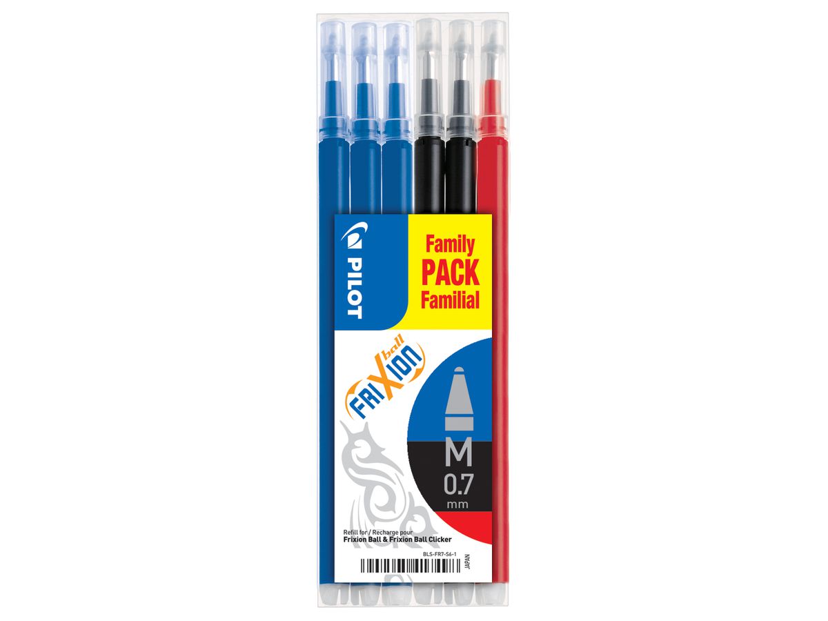 PILOT Tintenroller-Ersatzmine BLS-FR7, farbig sortiert (EAN: 4902505525636)