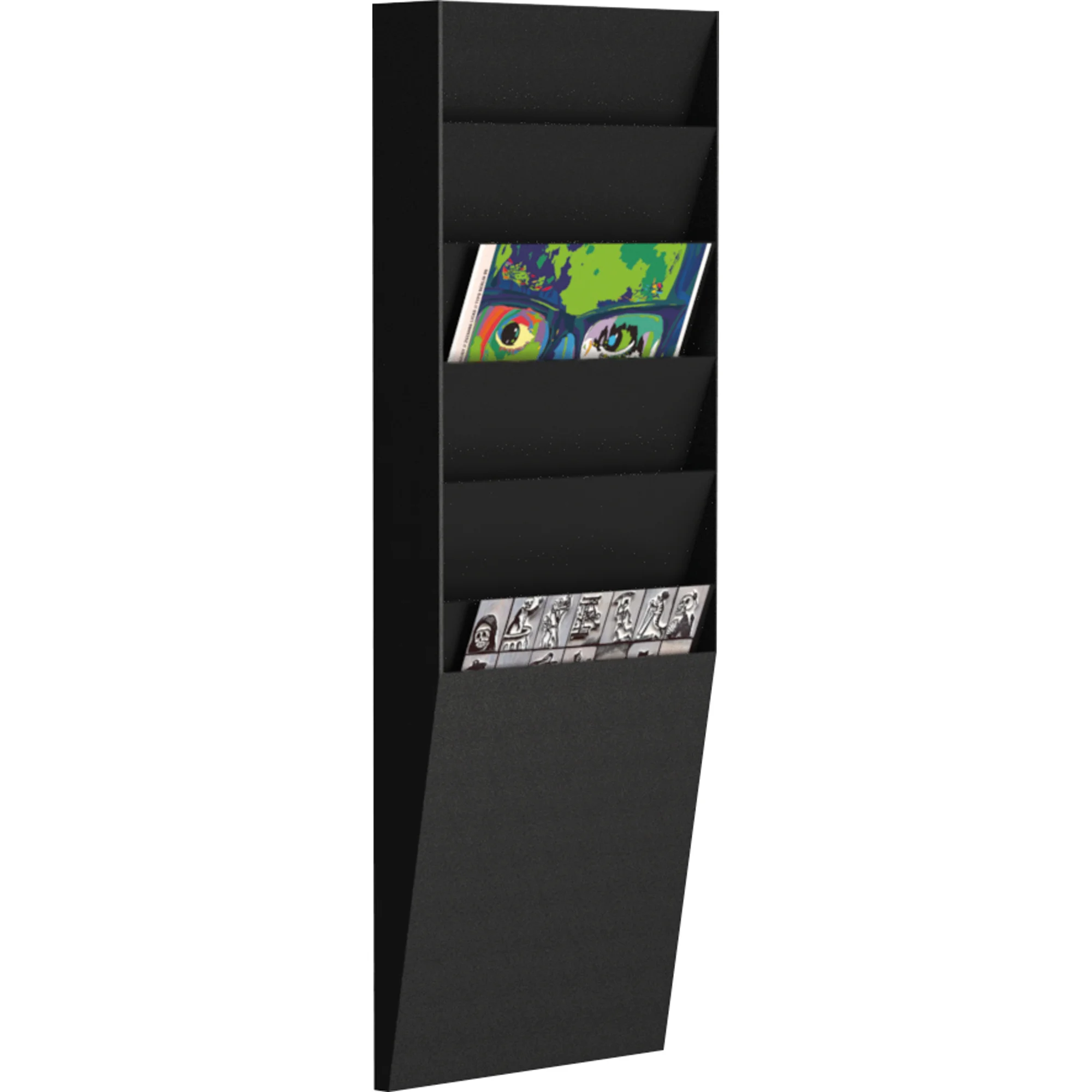 PAPERFLOW Wand-Sortiertafel 6 Fächer, A4 hoch, schwarz (EAN: 3660141881936)