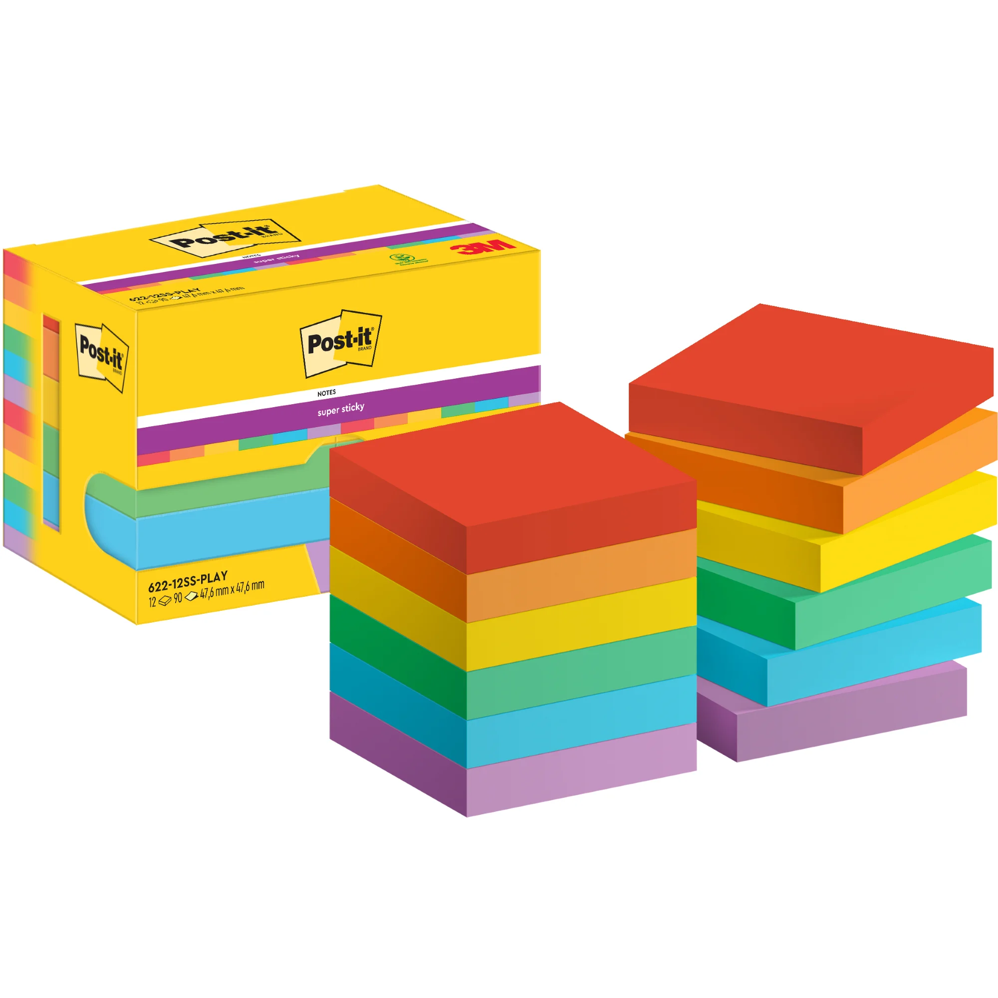 Post-it Haftnotizen super sticky notes, 47,6 x 47,6 mm (EAN: 4064035065713)