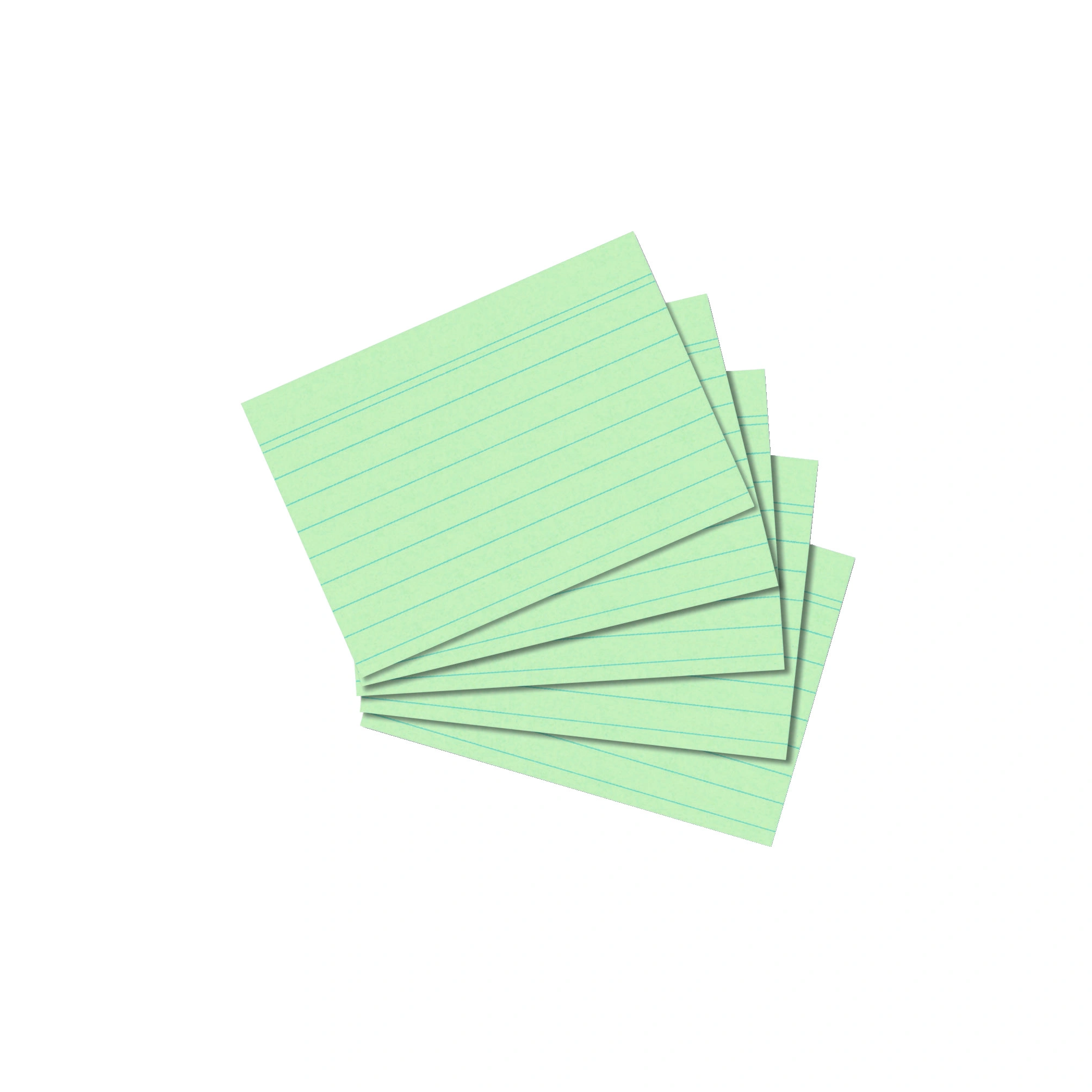 herlitz Karteikarten, DIN A8, liniert, grün (EAN: 4008110309392)