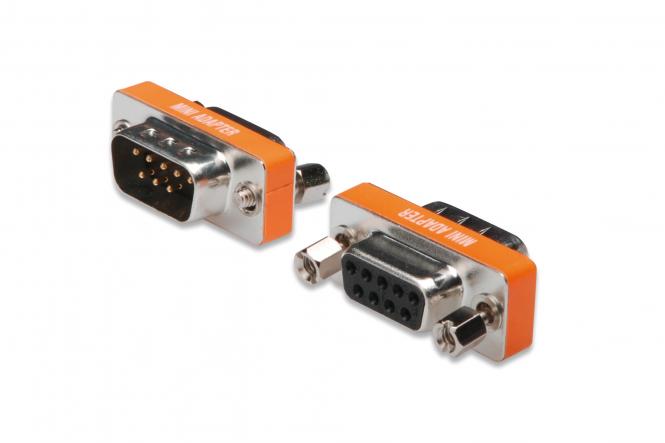 DIGITUS Null-Modem-Adapter, 9 Pol Sub-D, Stecker - Kupplung (EAN: 4016032319702)