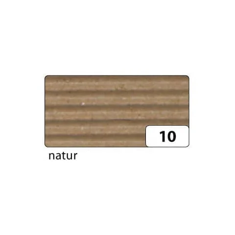 folia Bastelwellkarton, (B)500 x (H)700 mm, natur (EAN: 4001868741100)