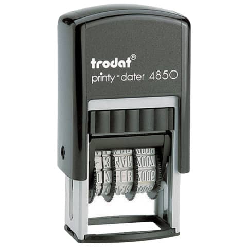 trodat Datumstempel Printy Dater 4850L "GEFAXT", blau/rot (EAN: 0092399766513)