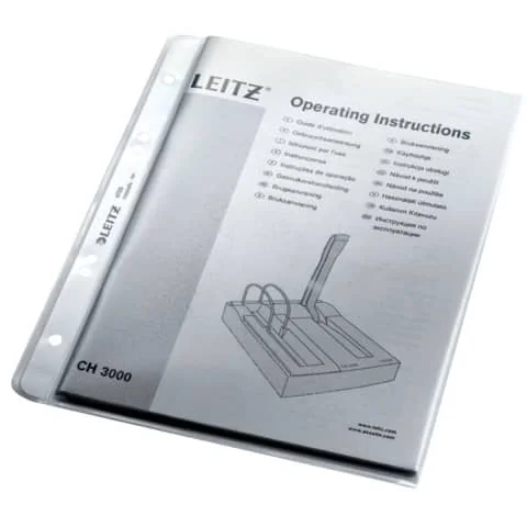 LEITZ Prospekthülle extrastark, A5, PP, genarbt, 0,13 mm (EAN: 4002432350285)