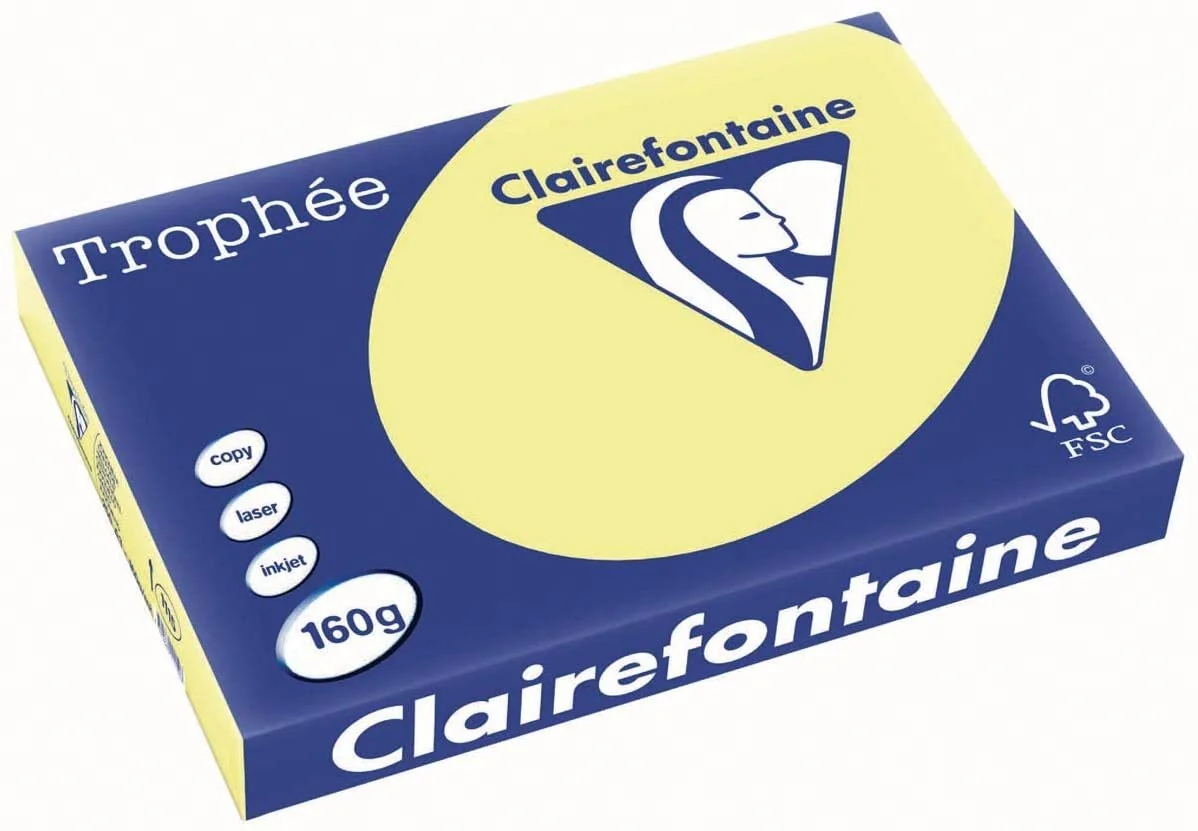 Clairefontaine Multifunktionspapier Trophée, A3, hellgelb (EAN: 3329680111507)