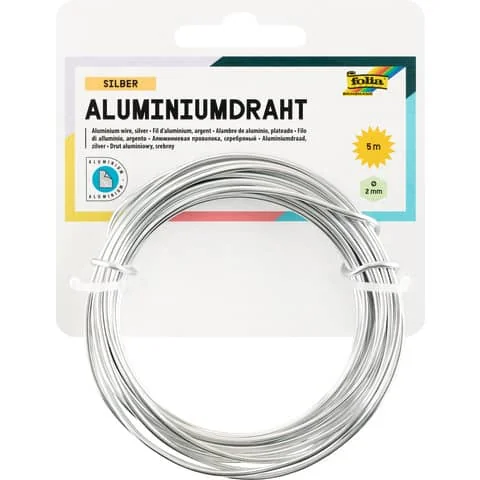 folia Aluminium-Basteldraht, 2 mm x 5 m, silber (EAN: 4001868032949)