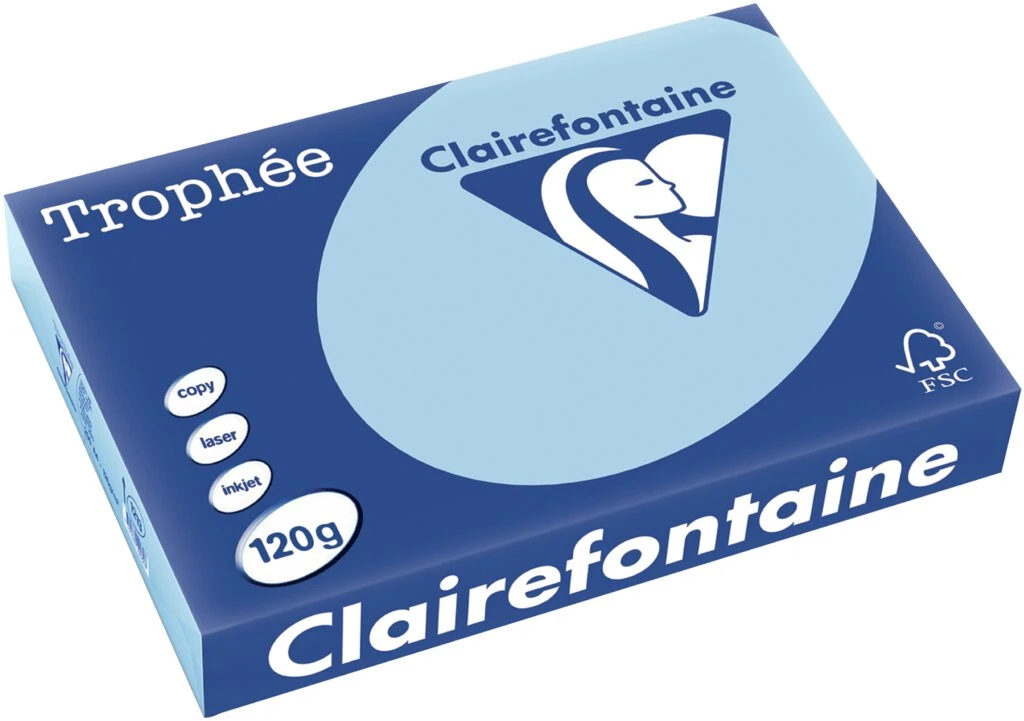 Clairefontaine Multifunktionspapier Trophée, A4, eisblau (EAN: 3329680121308)