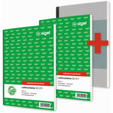sigel Formularbuch "Lieferschein", 2 + 1 Aktion (EAN: 4004360775987)