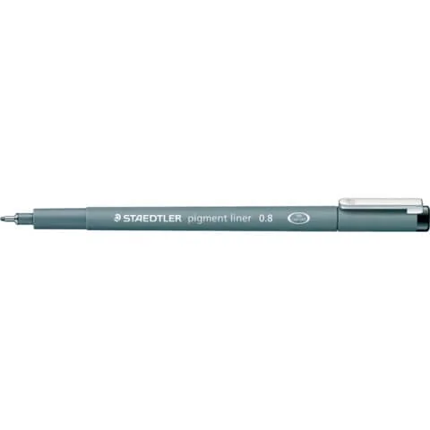 STAEDTLER Pigmentliner, schwarz, Strichstärke: 0,8 mm (EAN: 4007817327104)