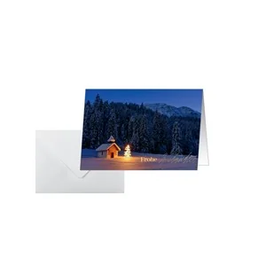sigel Weihnachtskarte "Christmas Chapel", A6 quer (A5), weiß (EAN: 4004360777950)