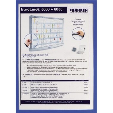 FRANKEN Magnet-Tasche FRAME IT X-tra!Line, DIN A5, blau (EAN: 4016946185264)