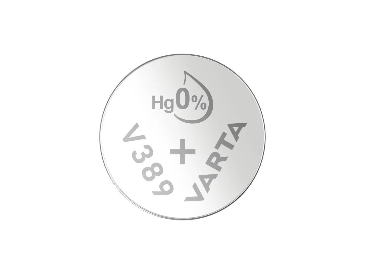 VARTA Silber-Oxid Uhrenzelle, V389 (SR54), 1,55 Volt (EAN: 4008496245673)
