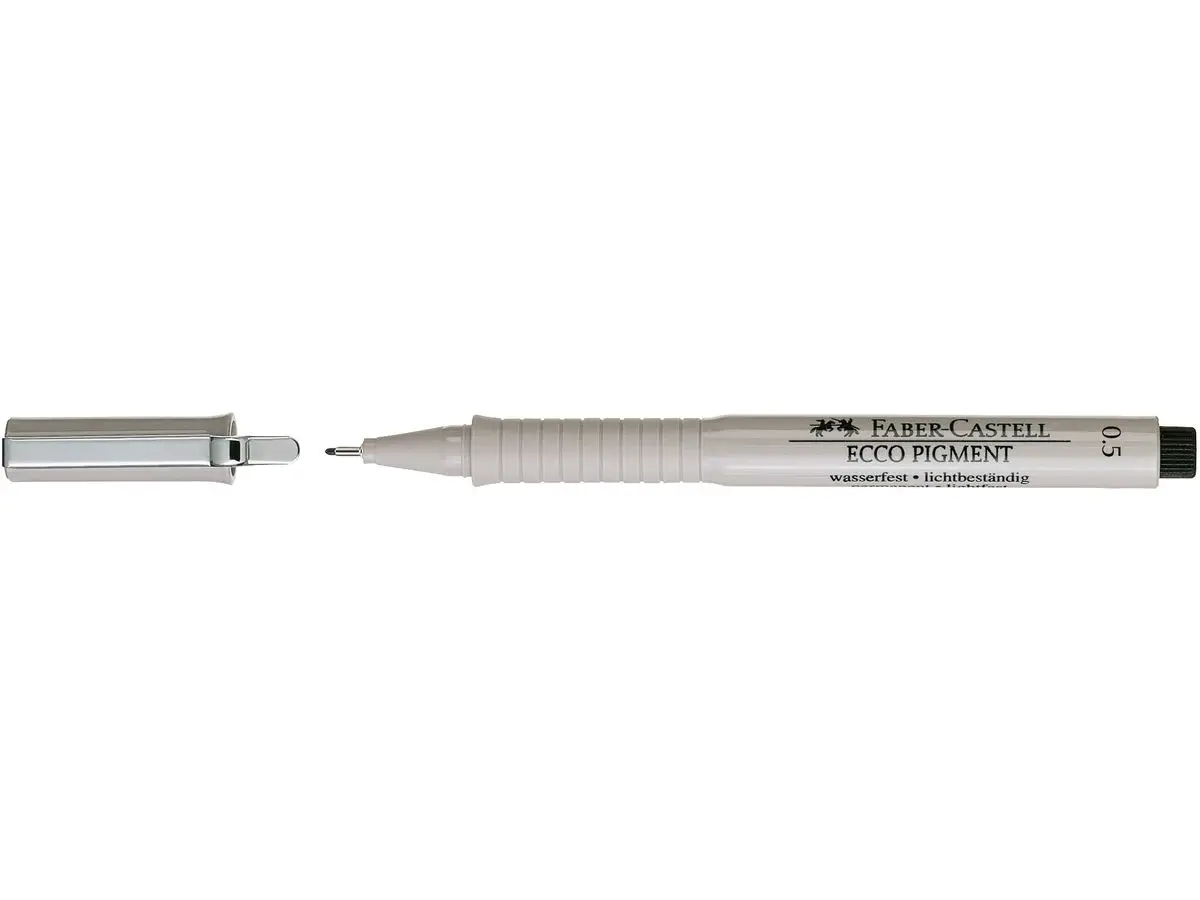 FABER-CASTELL Pigmentliner ECCO PIGMENT 0,7 mm, schwarz (EAN: 4005401667995)