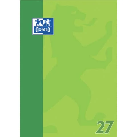 Oxford Schulblock DIN A4, 50 Blatt, kopfgeleimt, Lineatur 27, 4-farbig sortiert (EAN: 4006144582156)