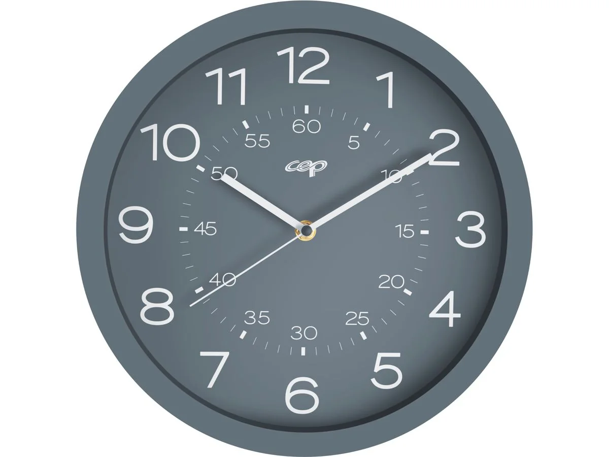 CEP Wanduhr mineral, Quarzuhr, magnetisch, grau (EAN: 3462159015408)