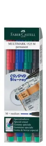 FABER-CASTELL Permanent-Marker MULTIMARK M, 4er Etui (EAN: 4005401525042)