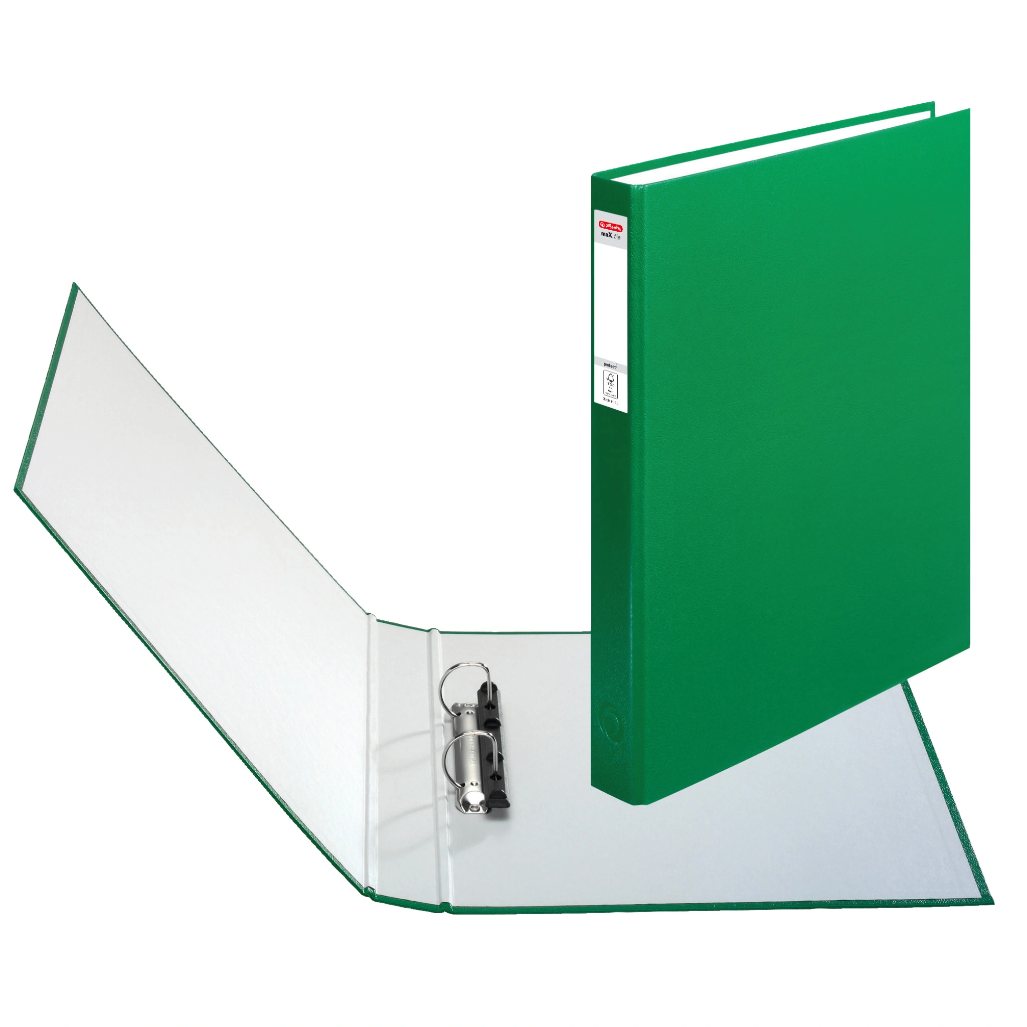 herlitz Ringbuch maX.file protect, A4, 2-Ring-Mechanik, grün (EAN: 4008115364051)