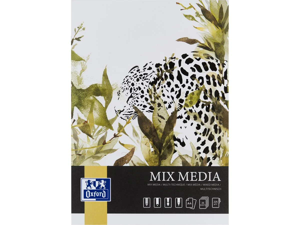 Oxford Art Mixed Media Block "Mix Media", DIN A4, 225 g/qm (EAN: 5904017077947)