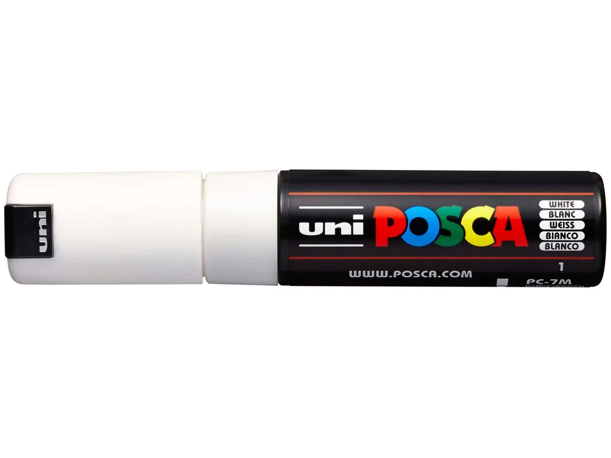 POSCA Pigmentmarker PC-7M, weiß (EAN: 4902778228258)