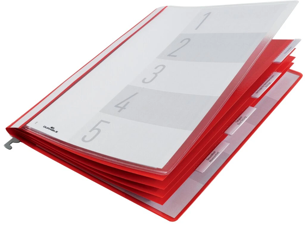 DURABLE Personalhefter mit Hängeschiene, DIN A4, rot (EAN: 4005546733395)
