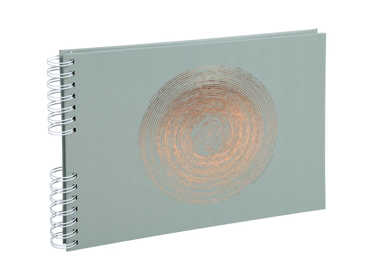 EXACOMPTA Foto-Spiralalbum Ellipse, 320 x 220 mm, grün (EAN: 3130630161653)