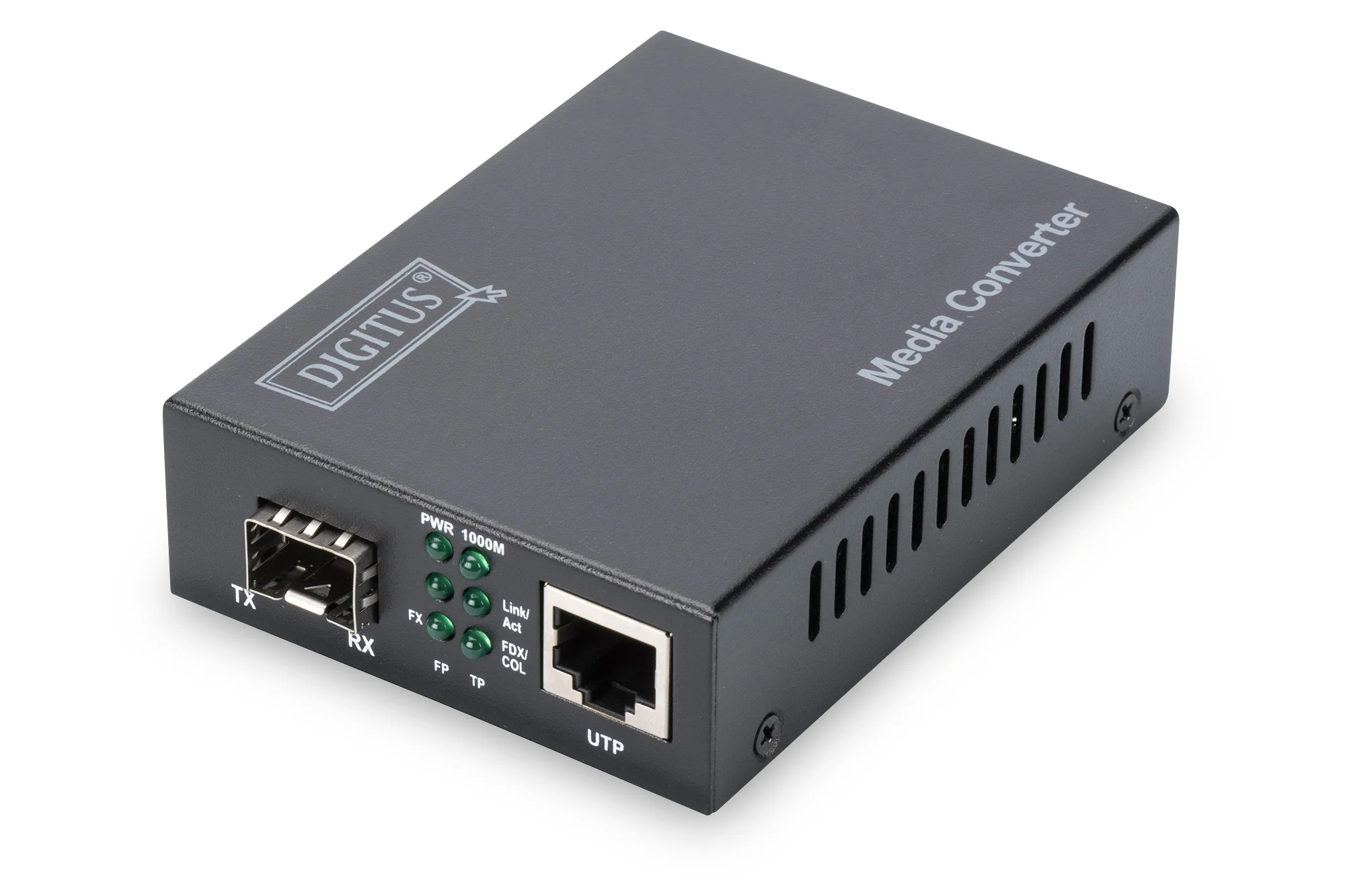 DIGITUS Gigabit Medienkonverter, RJ45/SFP, Reichweite: 80 km (EAN: 4016032293163)