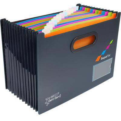 RAPESCO Fächermappe SupaFile, DIN A4, 13 Fächer, schwarz (EAN: 5018505015578)